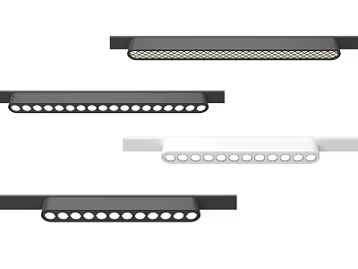 Modern LED Downlights And Spotlights With Multiple Colors And Strip Design 3d model
