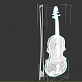 Professional Wooden Acoustic Violin With Bow For Musical Performance And Practice