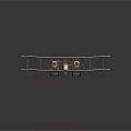 Vintage Passenger Plane Model With White Body Blue White Red Target Wings And Two Propellers
