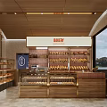 Bakery Interior Design With Wooden Shelves Fresh Bread Display Glass Counter And Natural Light