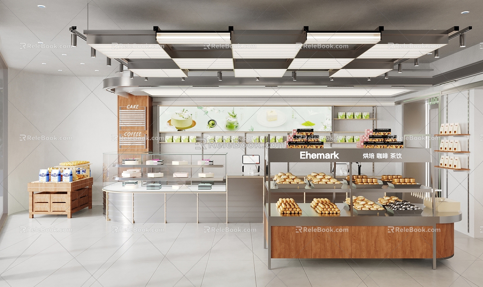 Ji Dessert Shop Bakery Baking Shop 3d model