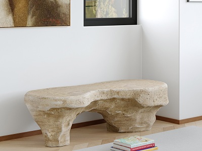 Stone Bench Stone Table Stone Stool Shoe Changing Stool Original Stone Coffee Table Magazine model