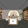 New Chinese-style Cigarette Hotel Cashier Shelf Cigarette and Wine Display Cabinet Cigarette and Wine Display Cabinet Cigarette and Wine Store 3d model