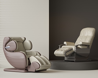 Leather Massage Chair Massage Sofa Electric Massage Chair Functional Sofa AV Room Sofa 3d model