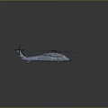 3D Rendered White Helicopter With Main Rotor Tail Rotor And Detailed Fuselage On Dark Background