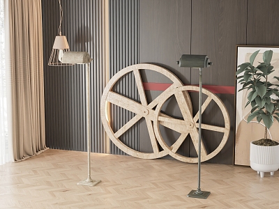 Floor lamp combination model