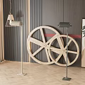 Floor lamp combination 3d model