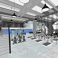 Modern Fitness Gym With Various Training Equipment And Open Workout Space