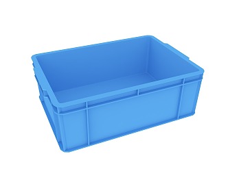 Blue Plastic Basket Storage Basket Miscellaneous Basket Material Basket Fruit Basket Vegetable Basket 3d model