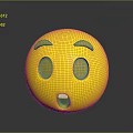 Expression package WeChat expression package cartoon expression cartoon face emoticon Yan text 3d model