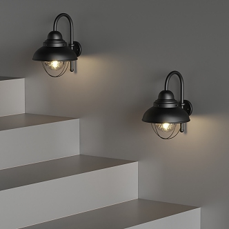 Modern minotti wall lamp metal wall lamp 3d model