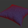 Blue Textured Fabric Decorative Pillow for Home Sofa and Living Room