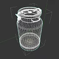 Vintage Metal Milk Can With Lid And Handle On Dark Background