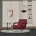 Single sofa 3d model