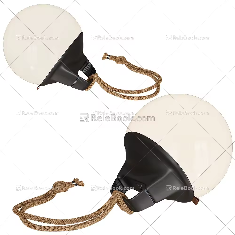portable desk lamp 3d model
