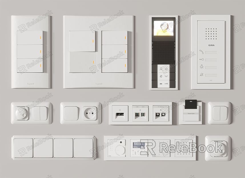 Modern Switch Switch Socket Button model