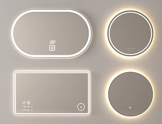 Modern Mirror Bathroom Mirror Cosmetic Mirror Decorative Mirror Full-length Mirror Bathroom Mirror 3d model