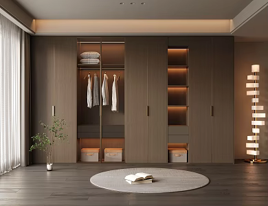 Italian Wardrobe Light Luxury Wardrobe Modern Wardrobe 3d model