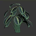 Vibrant Green Houseplant With Striking Striped Foliage For Indoor Decor