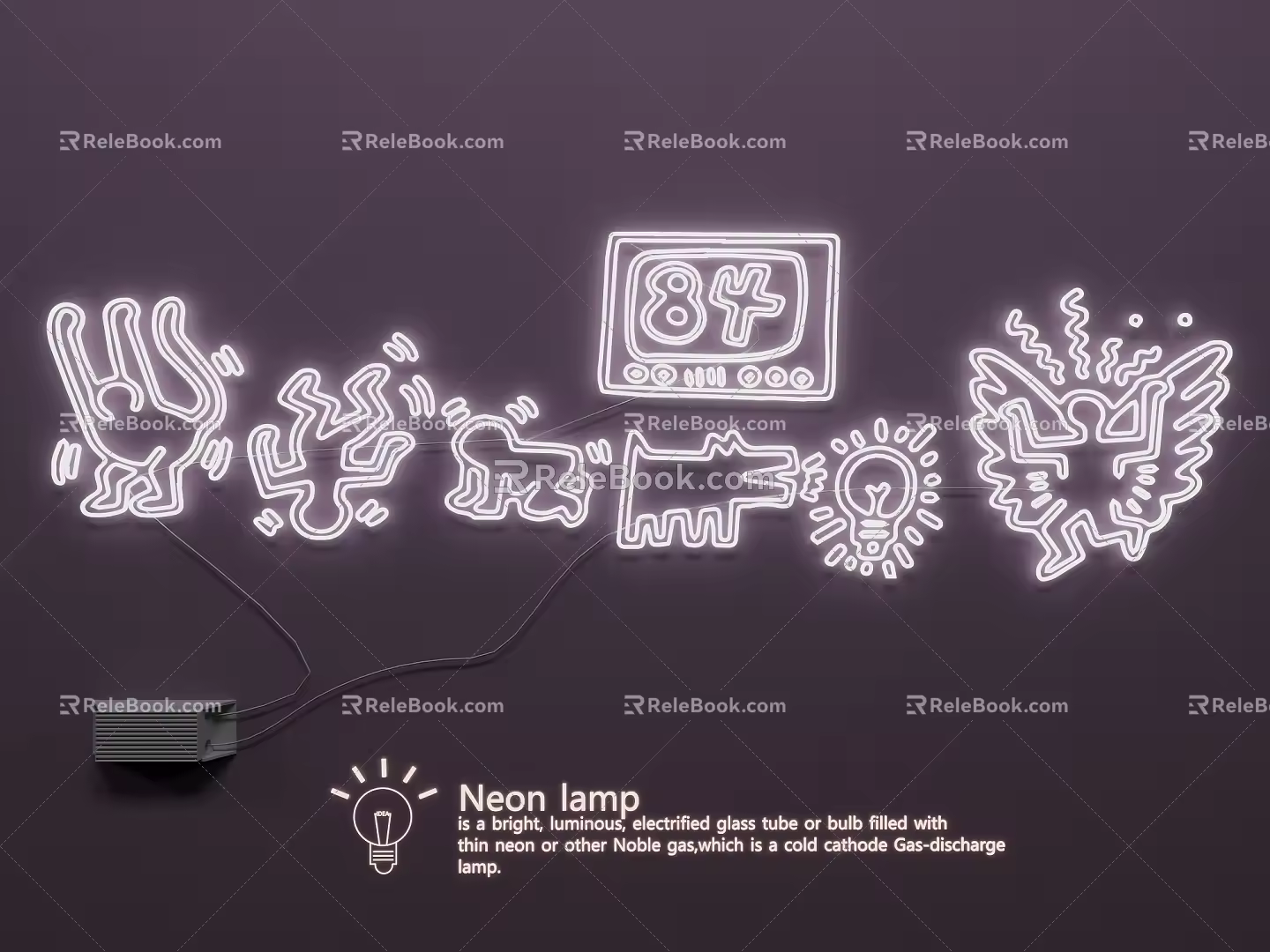 Neon Light 3d model