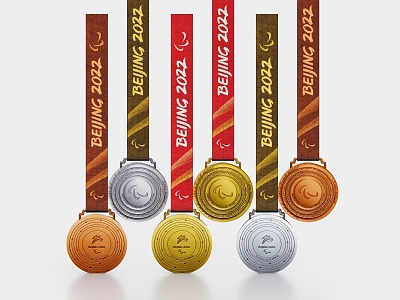 Beijing Winter Olympics Medals Olympic Medals Gold Medals Silver Bronze Medals Beijing Winter Olympics Gold Medals Olympic Medals 3d model