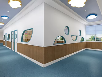 Modern Kindergarten 3d model