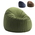 Cozy Green Bean Bag Chair With Blue Brown Options For Living Room
