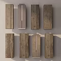 Natural Stone and Wood Materials With Various Textures For Interior Design Projects 3d model