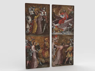 Religious Themed Figure Paintings Featuring Historical Characters In Ancient Costumes And Multiple Scenes 3d model