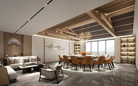 New Chinese Hotel Box 3d model