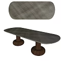 Casa Modern Dining Table Light Luxury Dining Table Italian Dining Table Oval Dining Table Long Dining Table Art Dining Table Ancient Style Dining Table Designer Dining Table 3d model