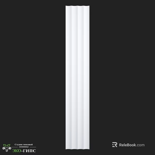 Black and White Striped Wall Modern Interior Design with Clean Lines 3d model 