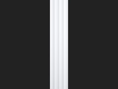 Black and White Striped Wall Modern Interior Design with Clean Lines 3d model