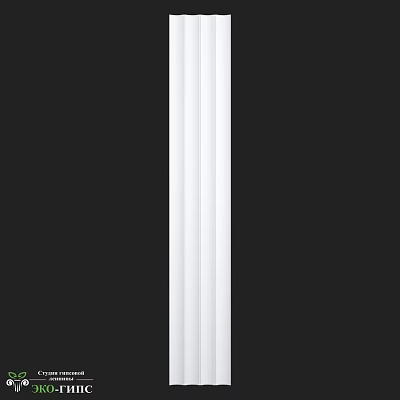 Black and White Striped Wall Modern Interior Design with Clean Lines 3d model
