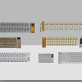 Various Retractable Gates And Barriers With Different Designs And Security Features