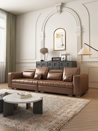 Middle ancient style living room sofa 3d model