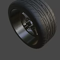 LOYO TIRES Black Tire With Stylish Wheel Rim And Tread Pattern