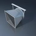 Gray Metal Swing Door With Grille And Top Bracket For Industrial Applications