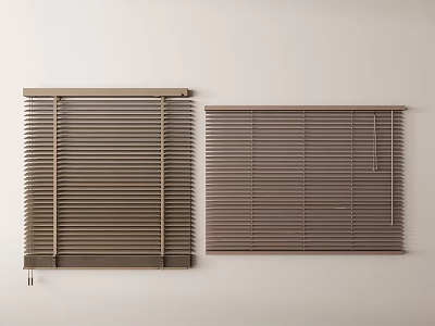 Two Styles Of Blinds For Window Decoration 3d model