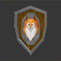Medieval Shield Ancient Shield Defensive Weapon Ancient Shield Iron Shield Protective Shield Wooden Shield 3d model