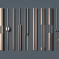 Handhandle metal handle cabinet door handle 3d model