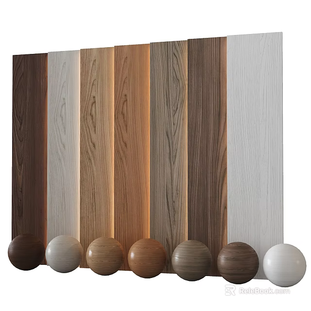 Various Wooden Flooring Samples Featuring Natural Wood Grains And Multiple Color Tones 3d model 