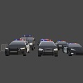 Police car suit 3d model