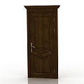 European style door interior door solid wood door 3d model