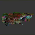 Advanced Military Weapon Design With Green Camouflage Red Star And Mechanical Engines