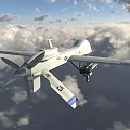 MQ1C Gray Eagle UAV UAV Multi-purpose Tactical UAV 3d model