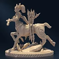 Game character hand-run 3d model