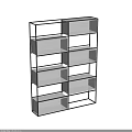 Modern Open Shelf Bookcase With Metal Frame And Multi Layer Storage Design