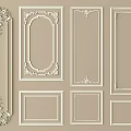Decorative Crown Molding Various Ornate Designs for Interior Wall Decoration 3d model