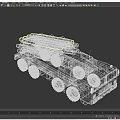 China PHL03 long-range rocket launcher PHL03 PHL rocket launcher long-range fire 3d model